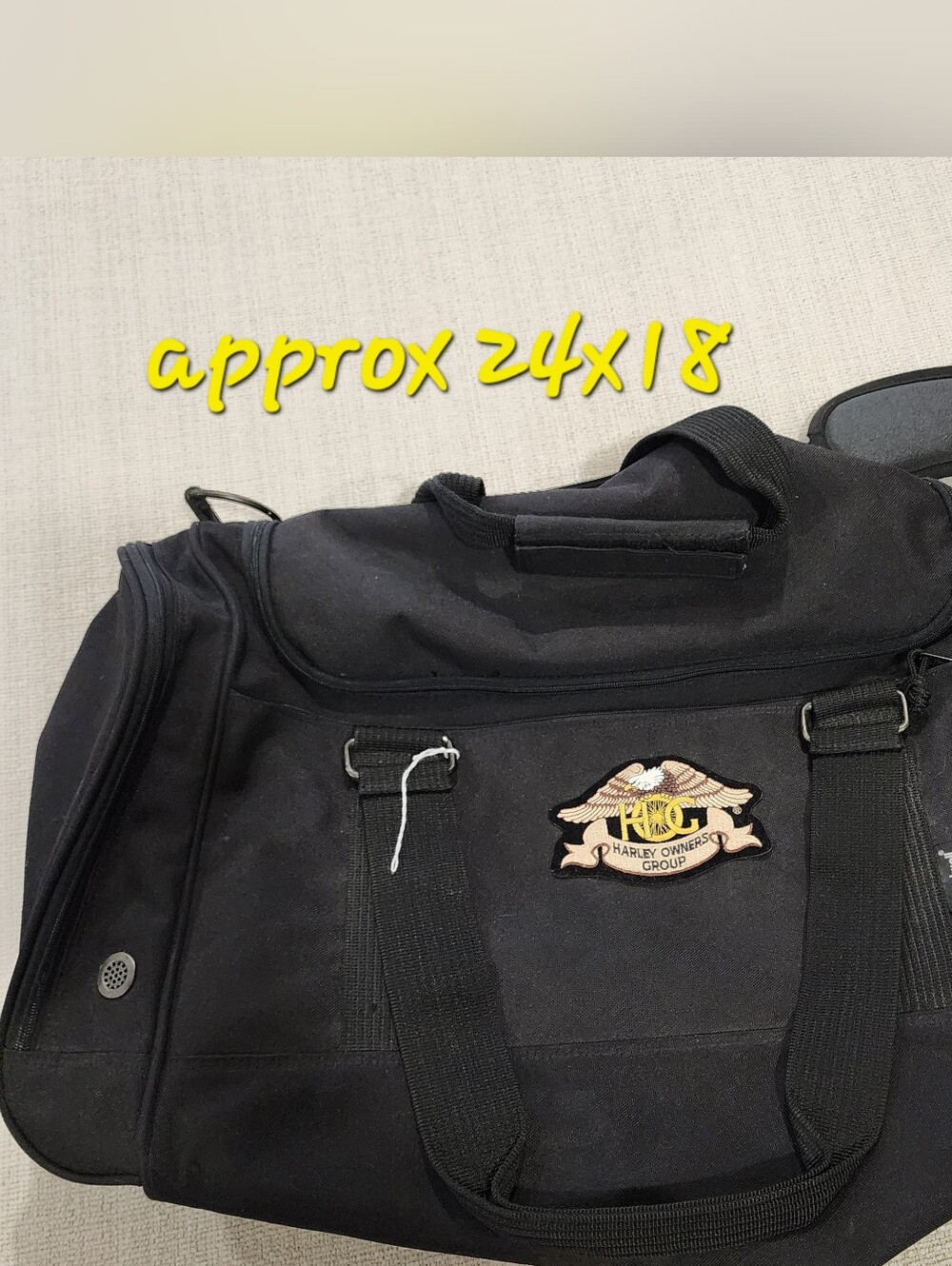 Harley Davidson Duffle Bag. Cant Get Pic To Load Correctly!